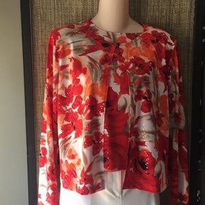 MSK 2 piece evening top and jacket